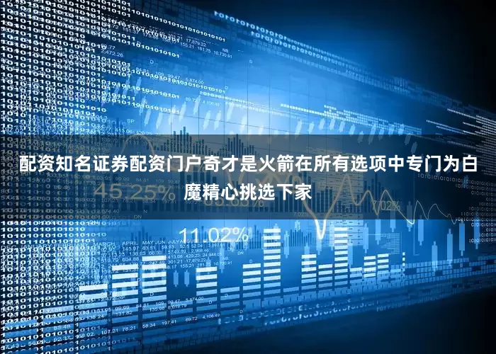 配资知名证券配资门户奇才是火箭在所有选项中专门为白魔精心挑选下家